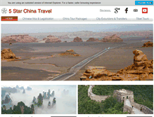 Tablet Screenshot of 5starchinatravel.com